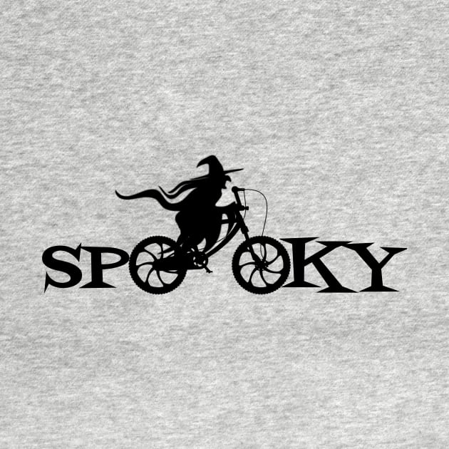 Spooky Witch on Cycle by Urban